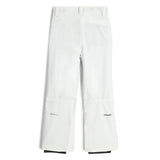 Spyder Revel Junior Pant ski pant -- White colorway front view on model