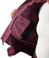 Spyder Schatzi Womens Jacket 2026 ski jacket -- Acai 4 colorway outside profile showing zippered pockets and seams