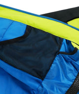 Spyder Slash Junior Jacket 2026 ski jacket -- Lime colorway outside profile showing zippered pockets and seams
