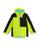 Spyder Slash Toddler Jacket 2026 ski jacket -- front view on model showing insulated shell and hood at Willis Ski and Board