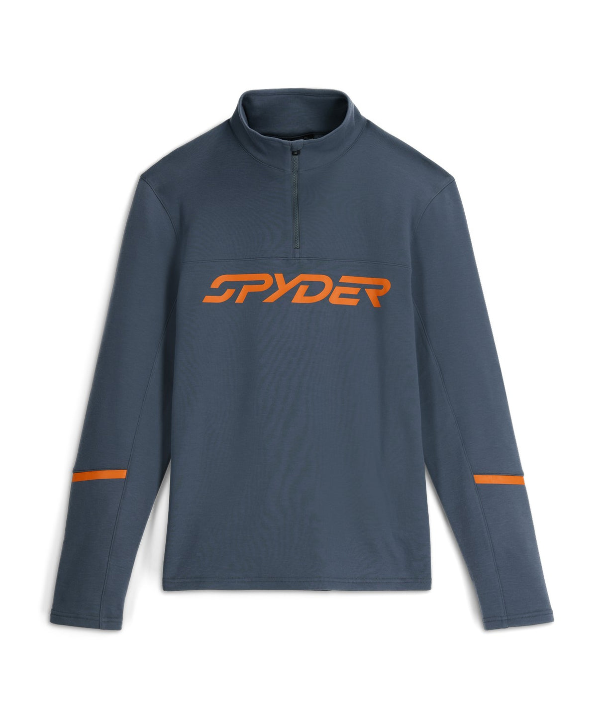 Spyder Speed 1/2 Zip Mens Fleece 2026 mid layer -- front view on model showing mid layer insulation