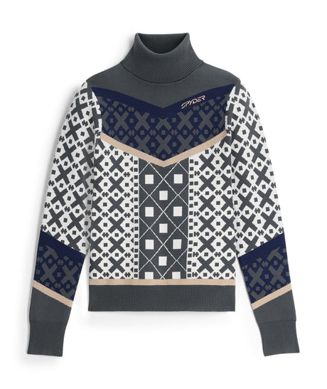 Spyder Stellar Womens Sweater 2026 product -- Slate Blue colorway product view