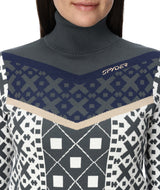 Spyder Stellar Womens Sweater 2026 product -- Slate Blue colorway detail view