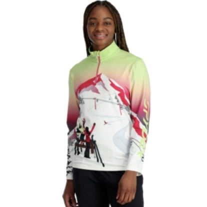This is an image of Spyder Sunset Zip T-Neck Womens