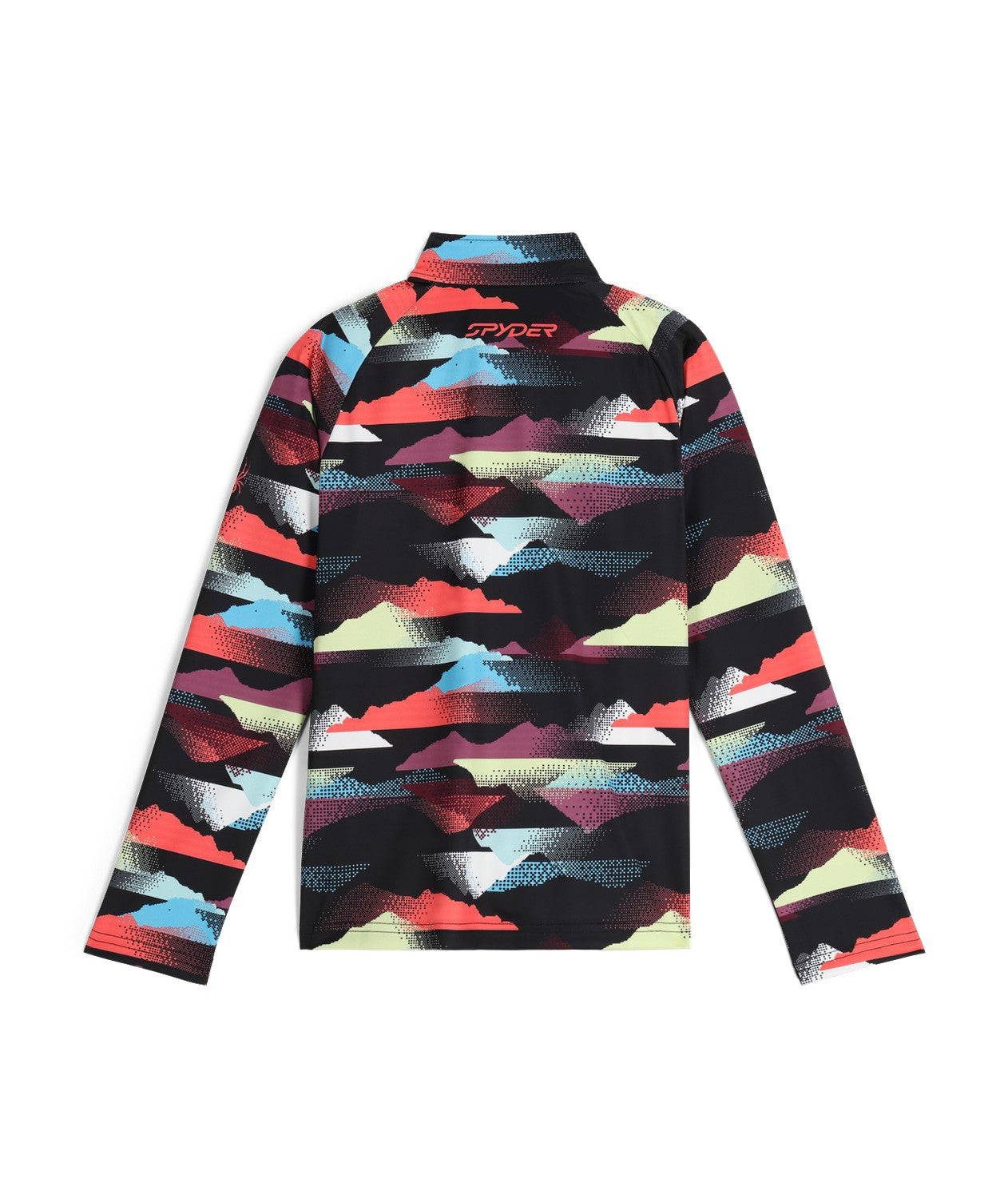 Spyder Surface Junior 1/2 Zip 2026 product -- Mountain Print colorway product view