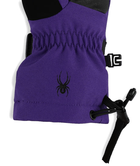 Spyder Synthesis Junior Glove glove -- Purple Flash colorway palm view