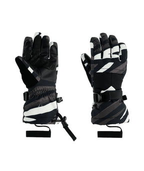 Spyder Synthesis Junior Glove glove -- Tiger Polar colorway cuff and wrist cinch detail