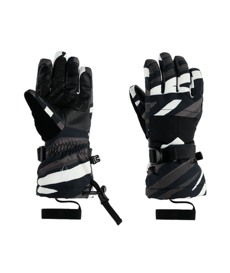 Spyder Synthesis Junior Glove glove -- Tiger Polar colorway cuff and wrist cinch detail