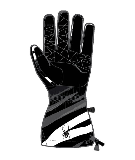Spyder Synthesis Junior Glove glove -- Tiger Polar colorway palm view
