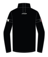 Spyder Wengen Bandit Mens Jacket 2026 ski jacket -- Black colorway front view on model with hood and cuffs