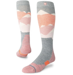 Stance Lonely Peaks Sock sock -- product view showing sock construction at Willis Ski and Board Pittsburgh