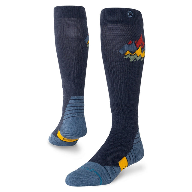 Stance Peaks Mid Mens Sock 2026 sock -- product view showing sock construction at Willis Ski and Board Pittsburgh