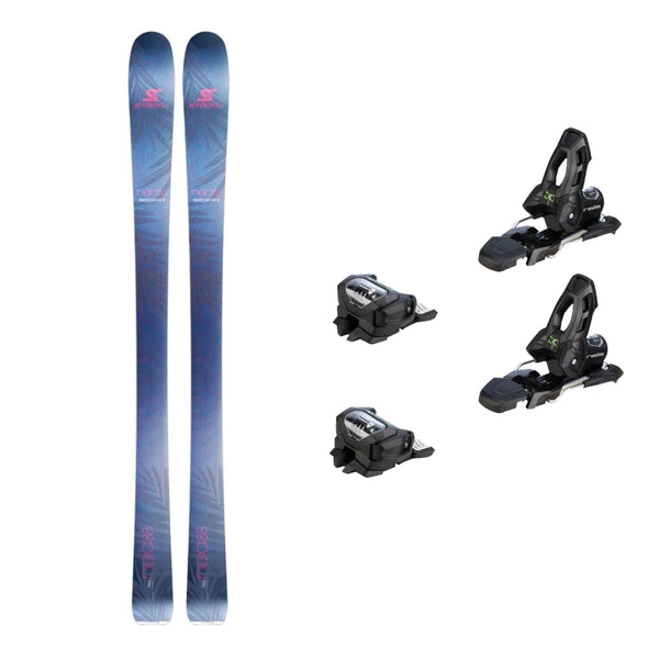This is an image of Stockli Nela 88 Skis Package with Attack 11 Ski Bindings