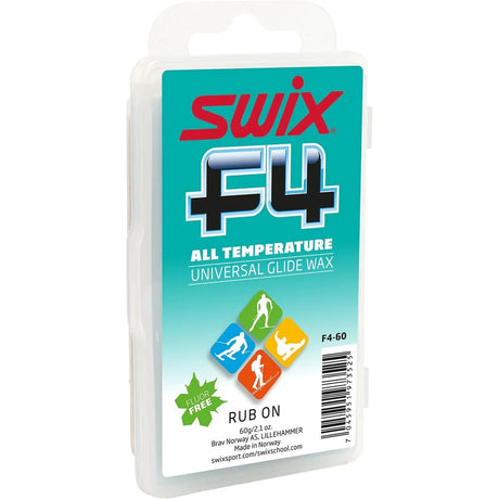 Swix F4 Universal Glidewax With Cork tuning supply -- product view showing tuning supply