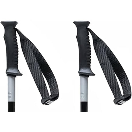 Swix Techlite Poles ski pole -- Black Gray colorway full length view