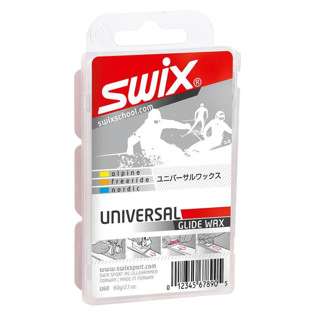 Swix Universal Bio Wax 60g tuning supply -- product view showing tuning supply at Willis Ski and Board Pittsburgh