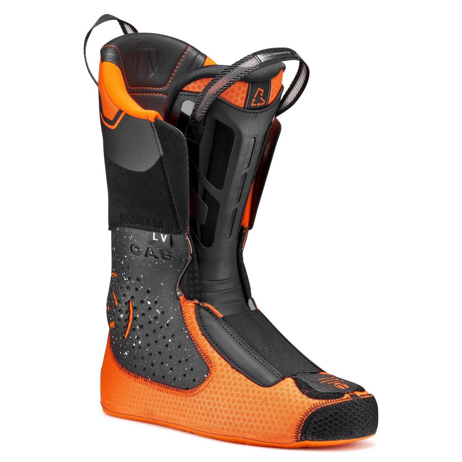 Tecnica Mach1 Lv 120 Ski Boots 2026 alpine ski boot -- Sport Blue colorway liner detail showing heat-mold zones