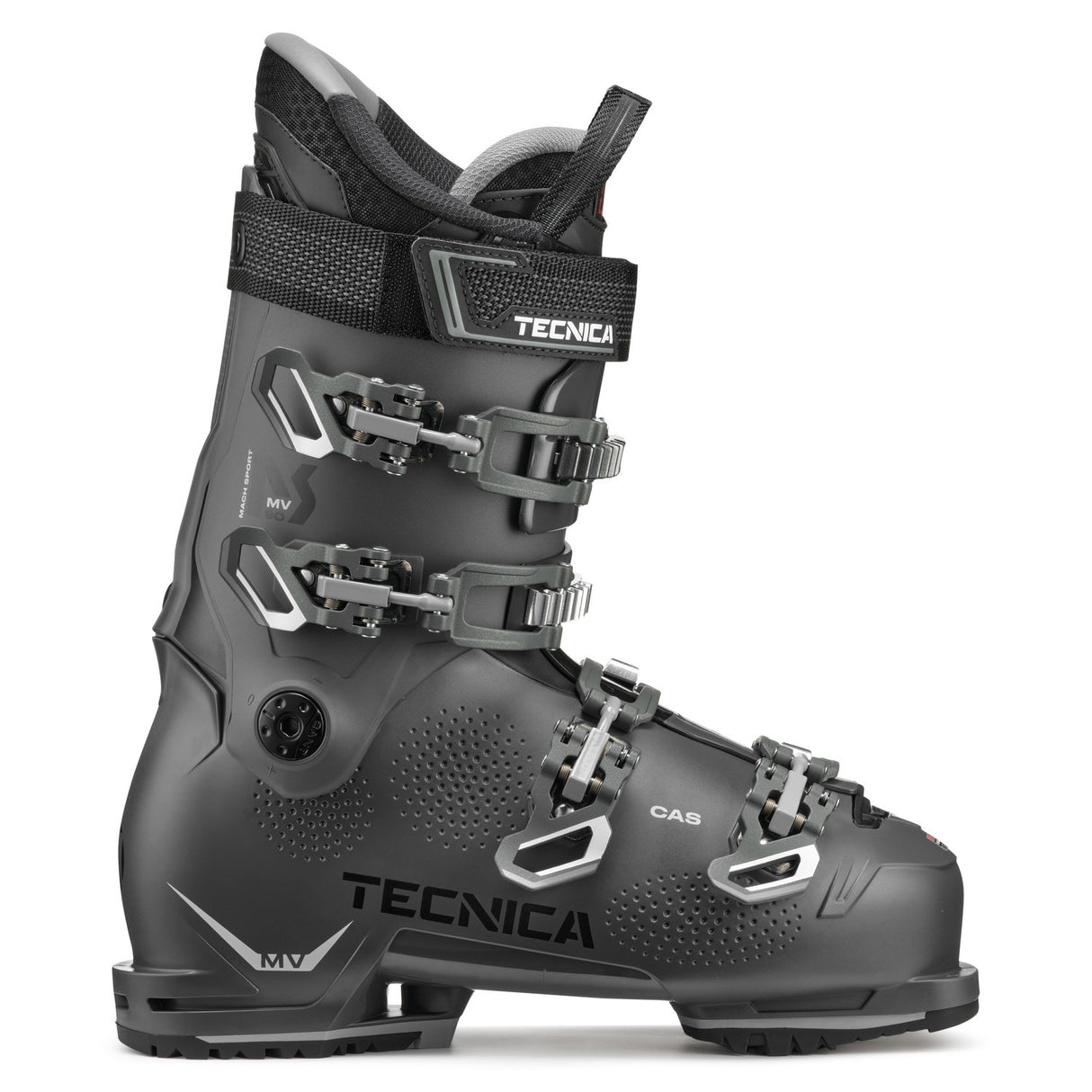 Tecnica Mach Sport Mv 90 Ski Boots 2026 alpine ski boot -- outside profile view at Willis Ski and Board Pittsburgh