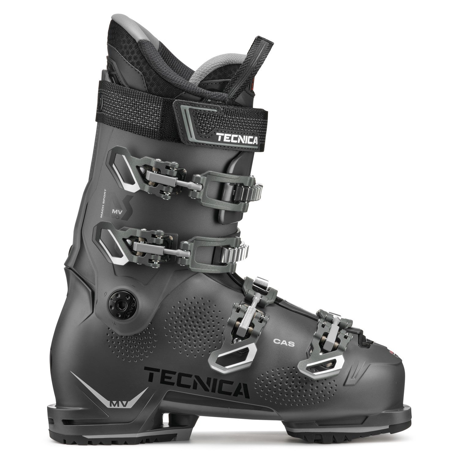 Tecnica Mach Sport Mv 90 Ski Boots 2026 alpine ski boot -- outside profile view at Willis Ski and Board Pittsburgh