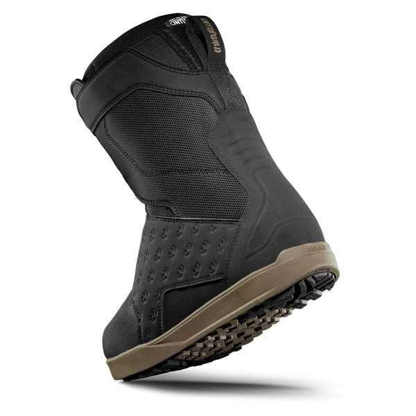 Thirtytwo Lashed Double Boa Snowboard Boots 2026 snowboard boot -- Black Gum colorway outside profile showing lacing closure