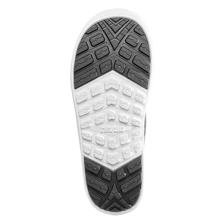 Thirtytwo Lashed Laced Volcom Snowboard Boots 2026 snowboard boot -- Black White colorway outside profile showing lacing