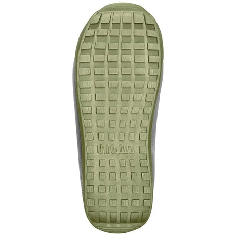 Thirtytwo Stw Double Boa W Snowboard Boots 2026 snowboard boot -- Olive 8 colorway outside profile showing lacing closure