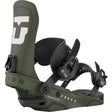 Union Force Snowboard Bindings 2026 snowboard binding -- Army Green Med colorway top view showing highback and straps