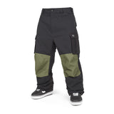 Volcom Nwrk Baggy Mens Pant ski pant -- front view on model showing insulated ski pant at Willis Ski and Board Pittsburgh