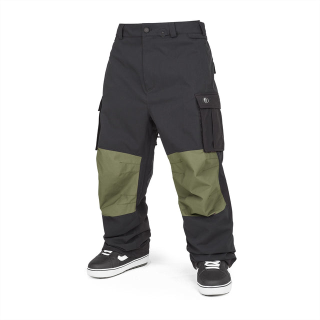 Volcom Nwrk Baggy Mens Pant ski pant -- front view on model showing insulated ski pant at Willis Ski and Board Pittsburgh
