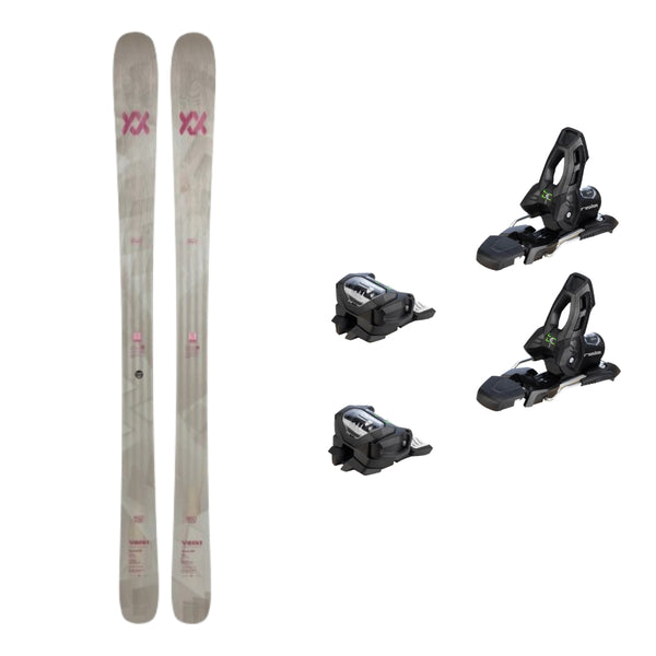 This is an image of Volkl Secret 88 Skis Package with Attack 11 Ski Bindings