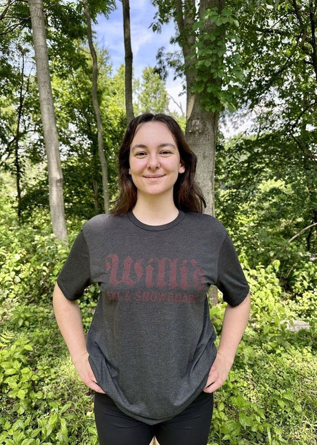 Willis Adult T-shirt accessories -- front view in T available at Willis Ski and Board Pittsburgh