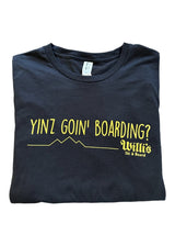 Willis Yinzboard Shirt accessories -- front view flat lay in black medium size available at Willis Ski and Board Pittsburgh