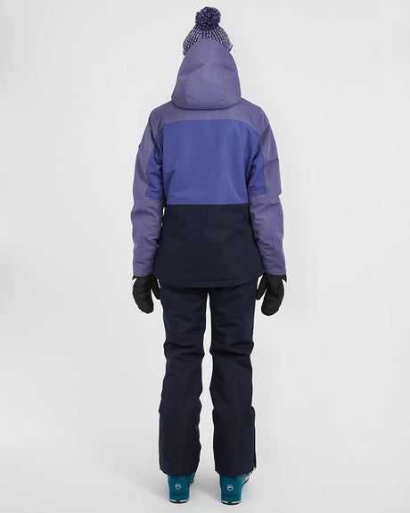 Xtm Nexe Womens Jacket 2026 ski jacket -- Light Dusk colorway lifestyle view showing full jacket silhouette