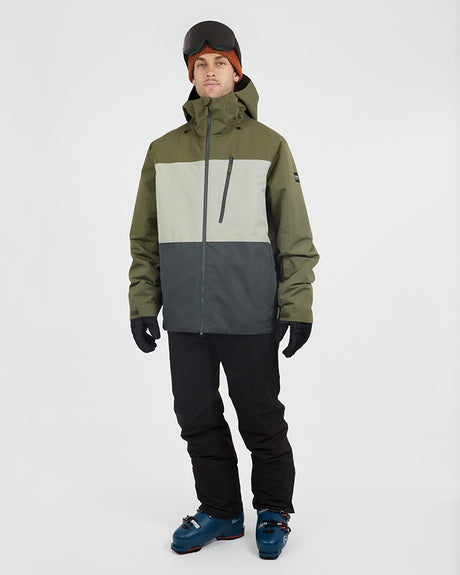 Xtm Traverse Iii Mens Jacket 2026 ski jacket -- Kalamata colorway lifestyle view showing full jacket silhouette