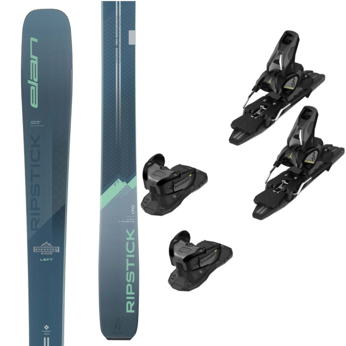 This is an image of Elan Ripstick 88 womens skis Package